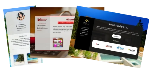 Ukázka webové vizitky